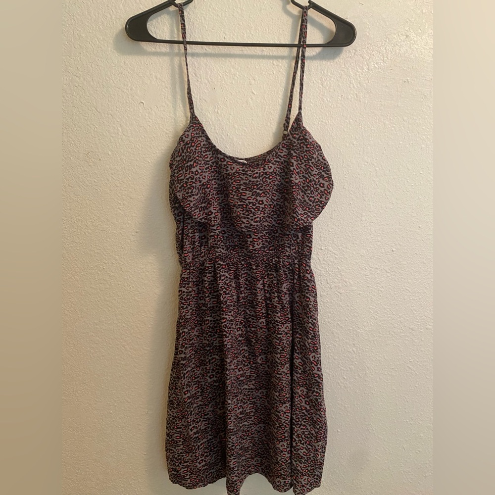 Cotton On leopard ruffle dress